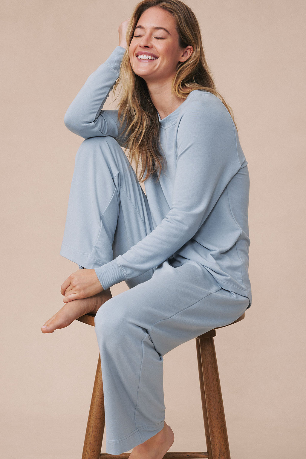 Relax Pants Set in Dusty Blue - Main Image 1