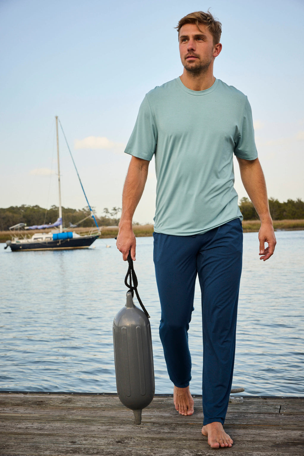 A man wearing a Men